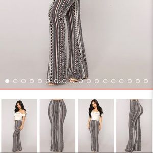 Brandy Print Flare Pants - Multi